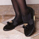 Жіночі туфлі чорні замшеві